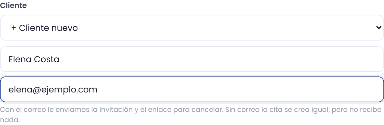 Si el cliente todavía no está en tu lista