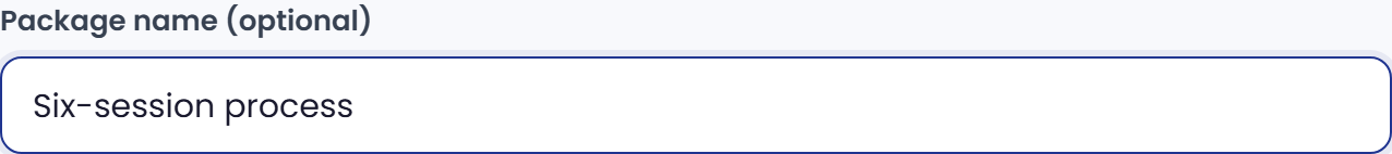 Optional series name.