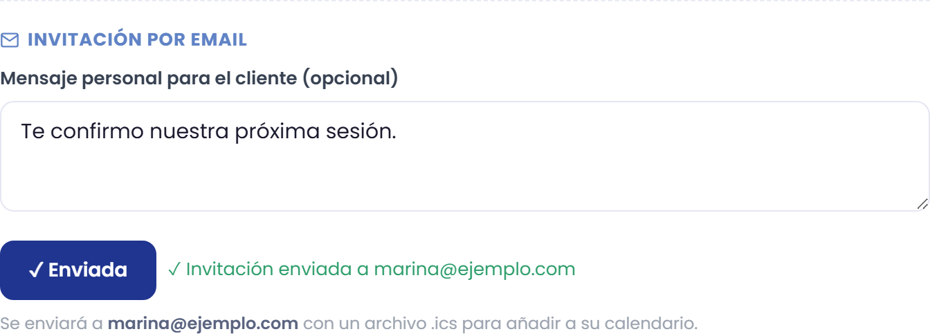 Comprueba el mensaje de envío