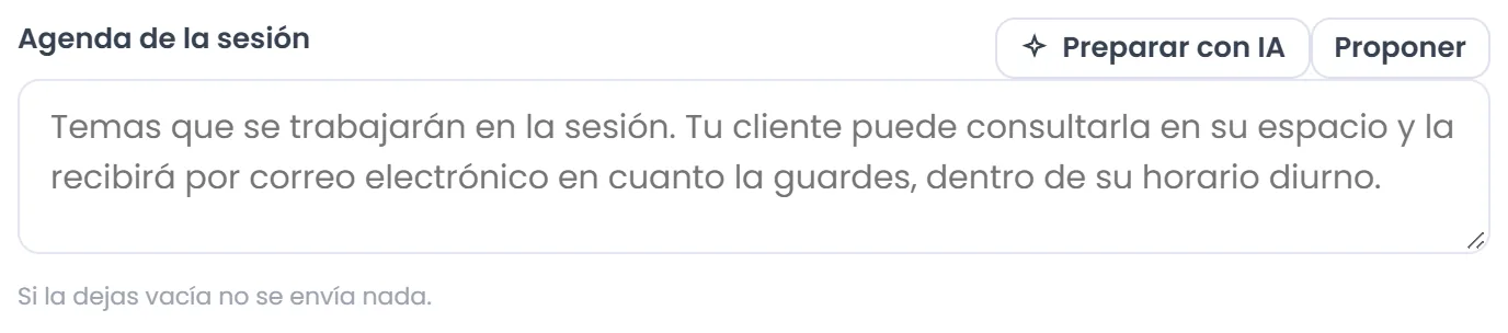 Abre Preparar con IA