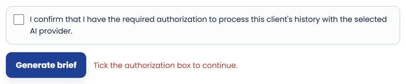 If the box is not ticked