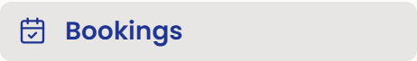 Bookings in the sidebar.