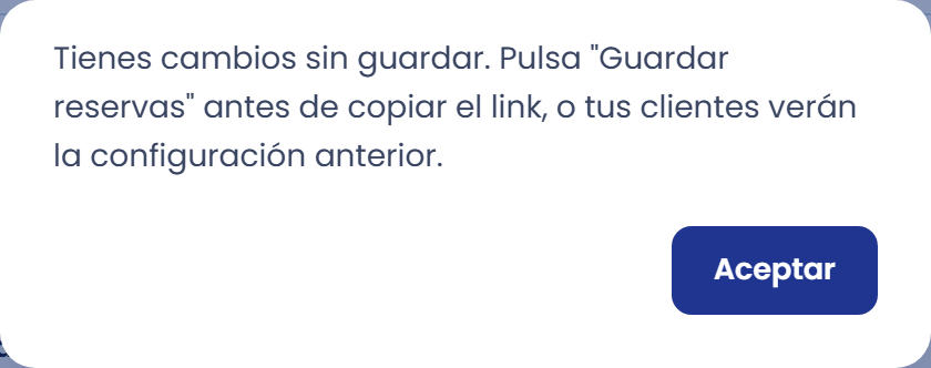 Si tienes cambios sin guardar