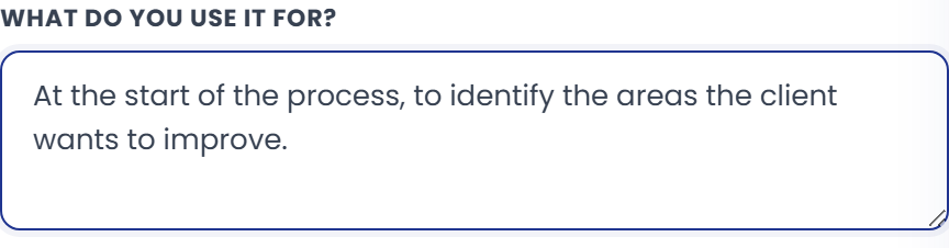 Description of how the tool is used.
