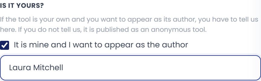 Review the author name