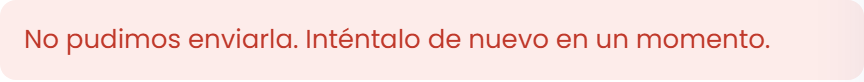 Si el envío falla