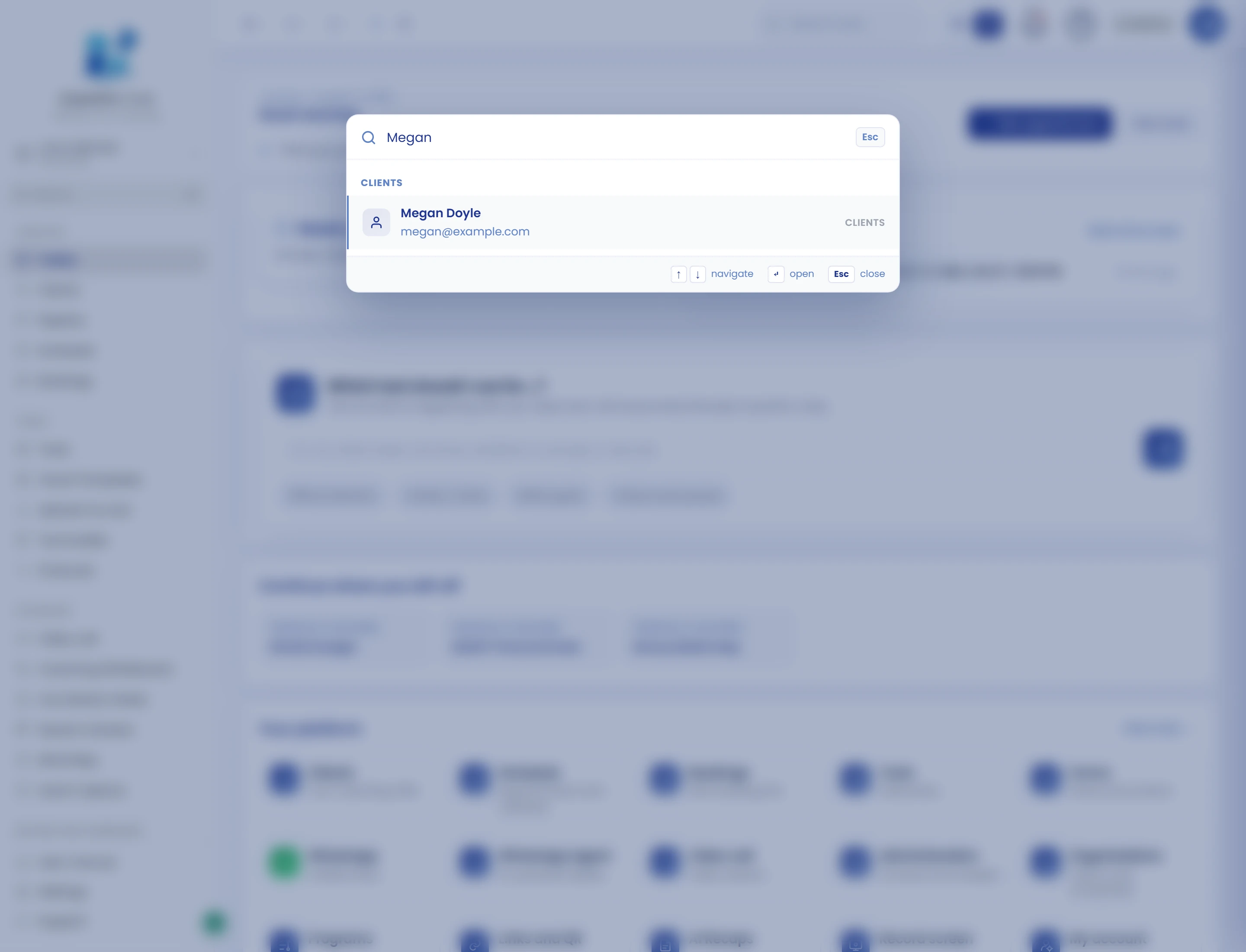 Select a global result