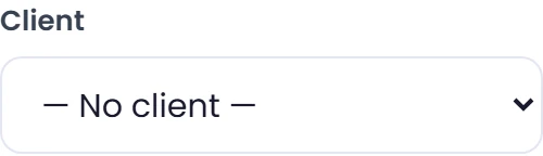 If no client is assigned