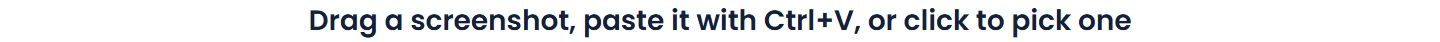 Select or paste a screenshot