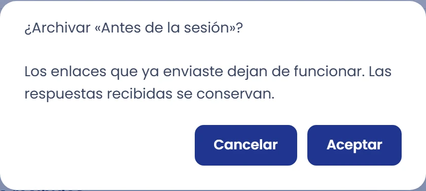 Archiva cuando termines de usarlo