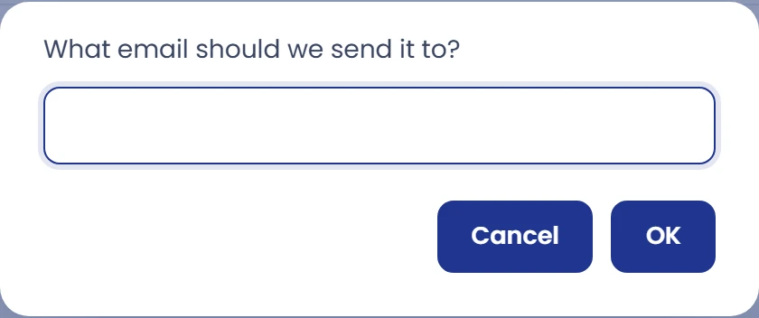 If the record has no email