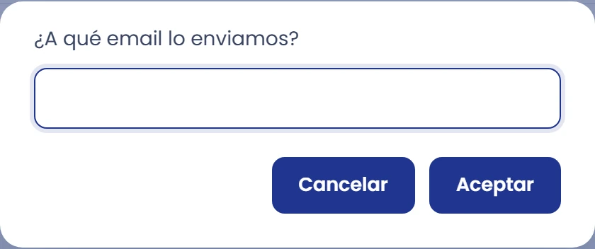 Si la ficha no tiene correo