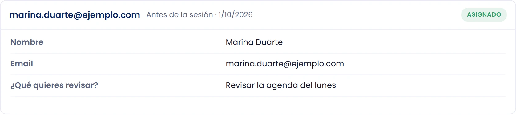 Lee las respuestas recibidas