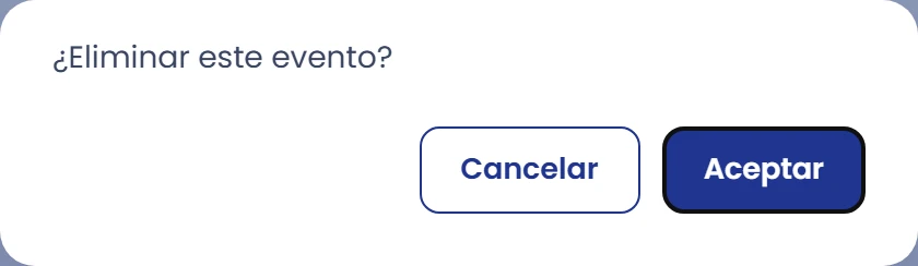 Confirma antes de eliminar