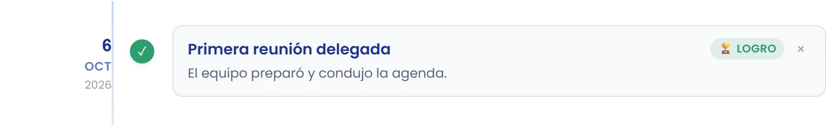 Comprueba el evento guardado