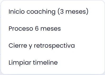 Adapta una plantilla al recorrido real