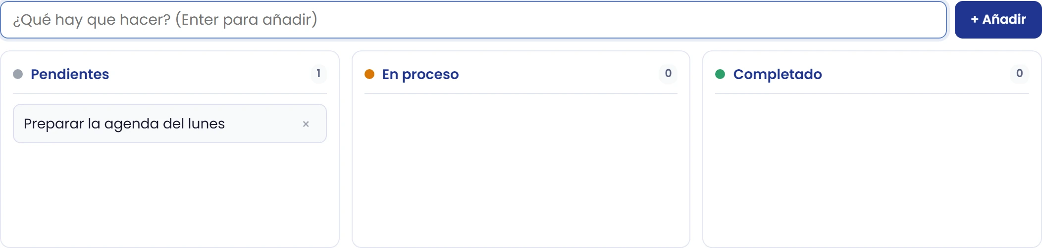 Añade una tarea
