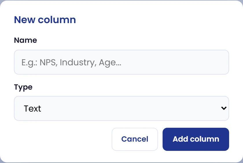 Create a working column