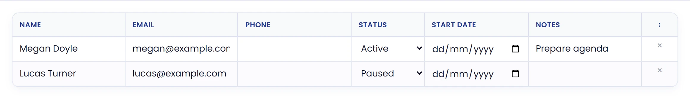 Import available clients