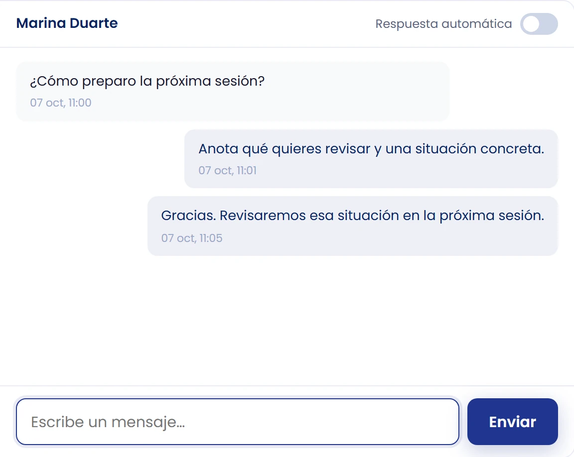 Responde personalmente