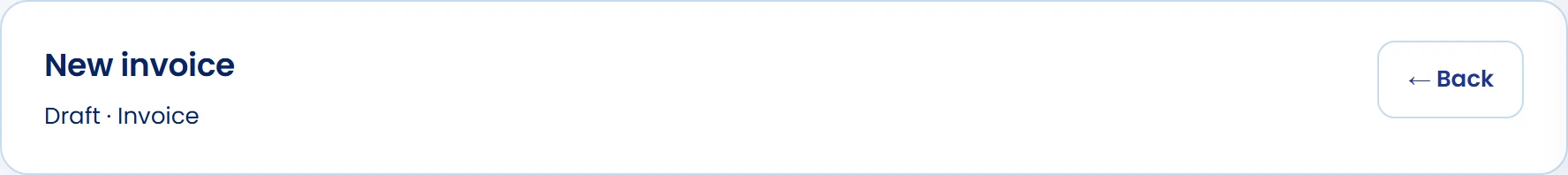 Create a draft of the correct type