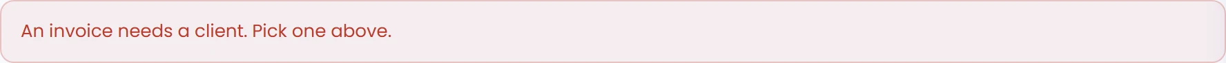 If no client is assigned