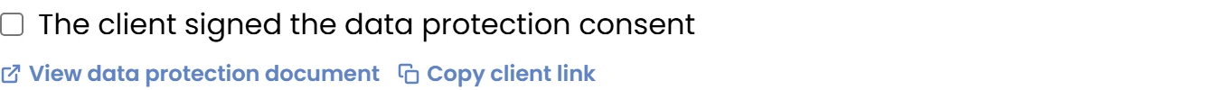Record consent when appropriate