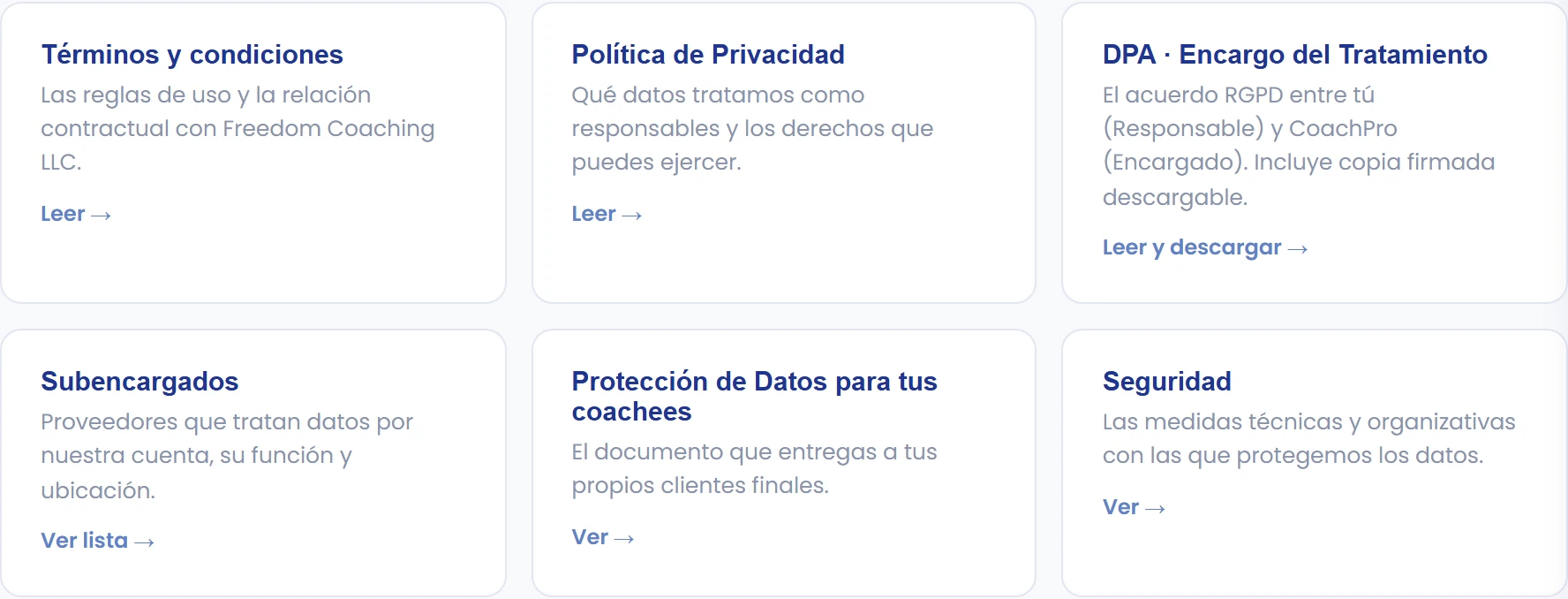 Elige el documento correspondiente