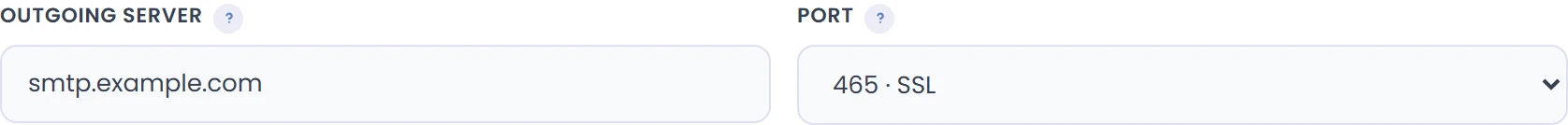Obtain your provider’s outgoing settings