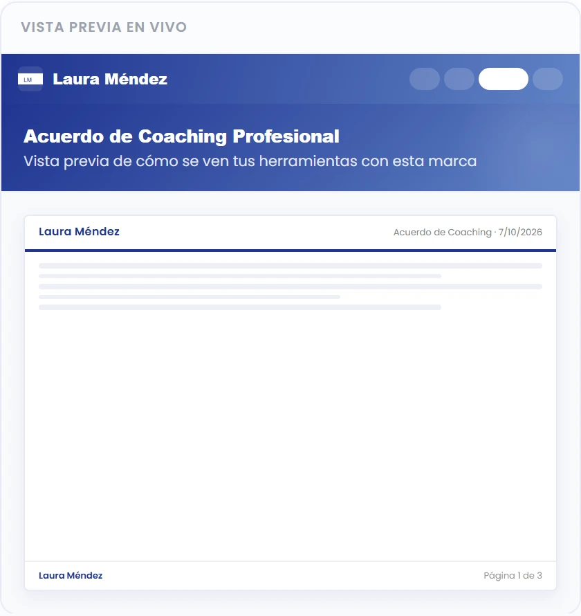Revisa la muestra antes de guardar