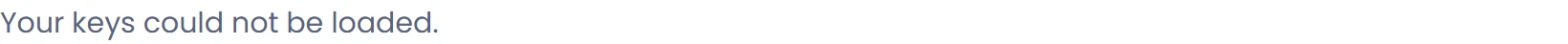 If loading fails