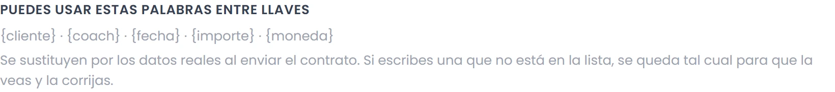 Utiliza las variables que muestra la pantalla