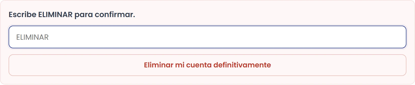 Revisa la confirmación final