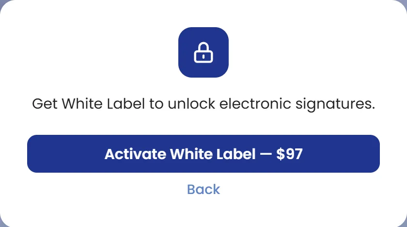 If your AppSumo account does not have White Label