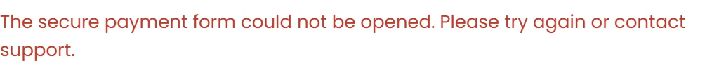 If the form does not load or no control appears