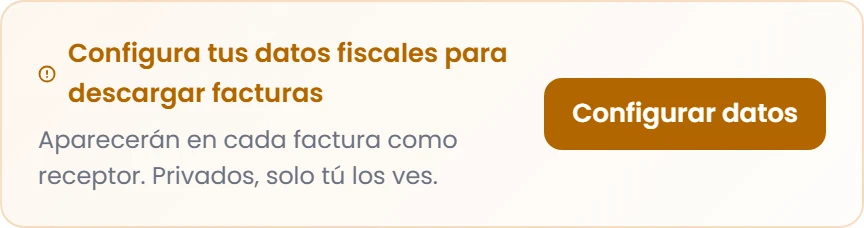 Localiza Datos de facturación