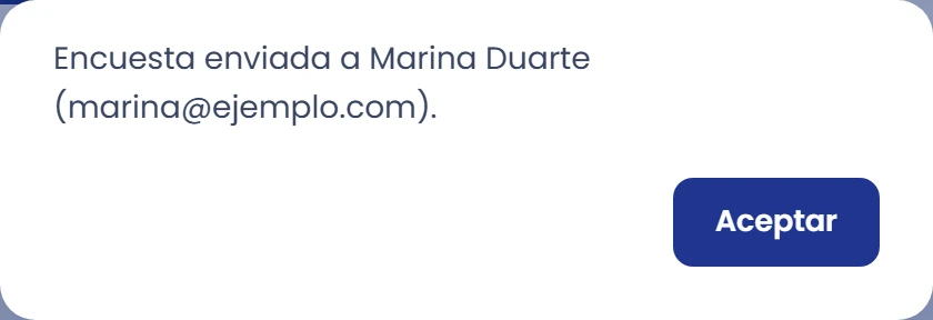 Revisa correo y resultado de la invitación