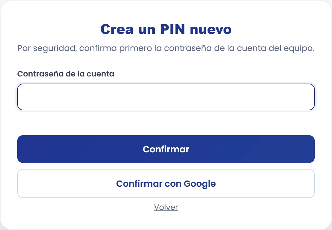 Si necesitas recuperar el acceso