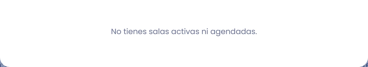 Si no aparecen salas