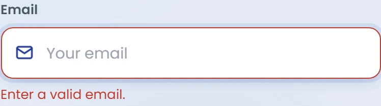 If a field is missing or its format is invalid