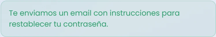 Solicita el correo de recuperación