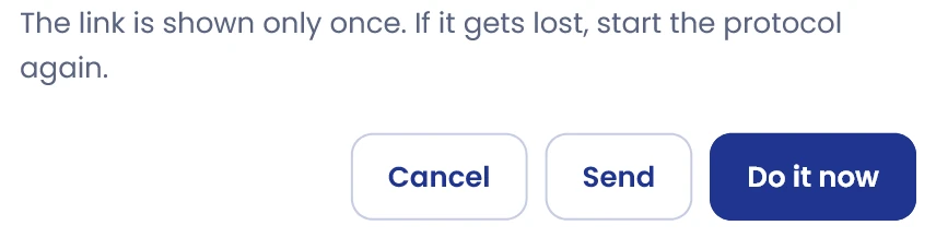 Generate a link with Send