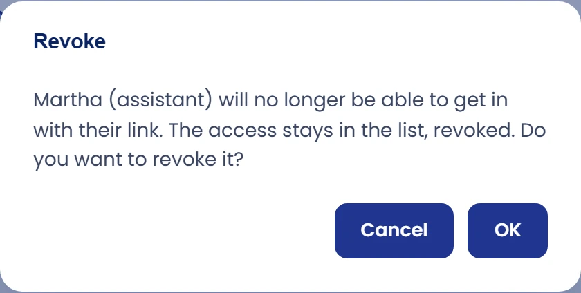 Revoke or delete additional access