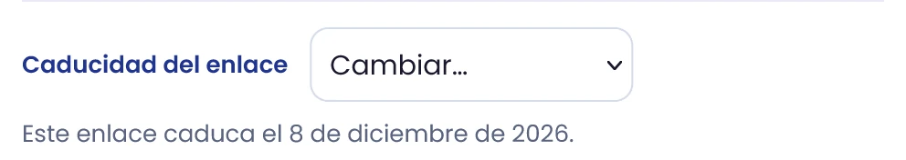 Cambia y comprueba la caducidad