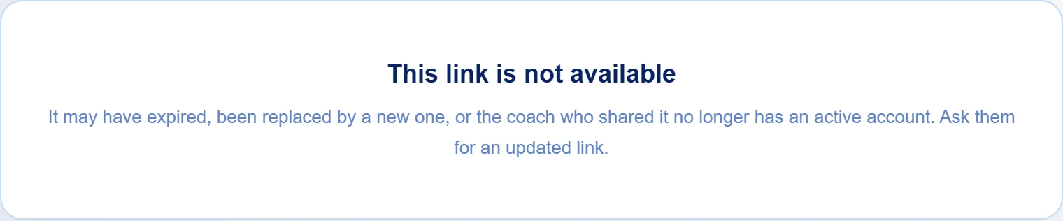 If the link does not open the space
