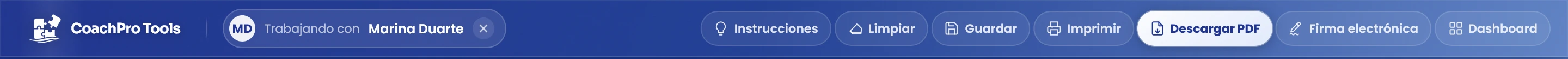 Localiza la barra superior