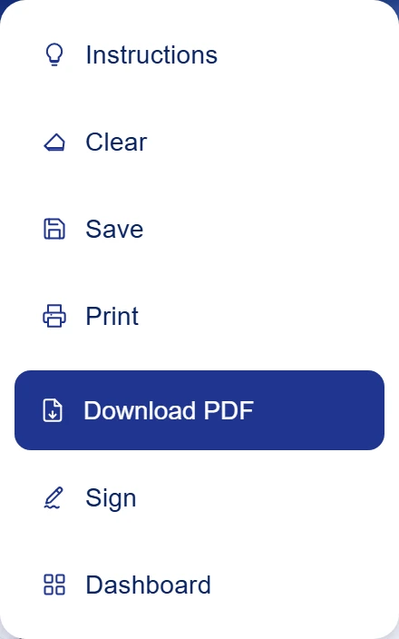 Use the menu on a small screen