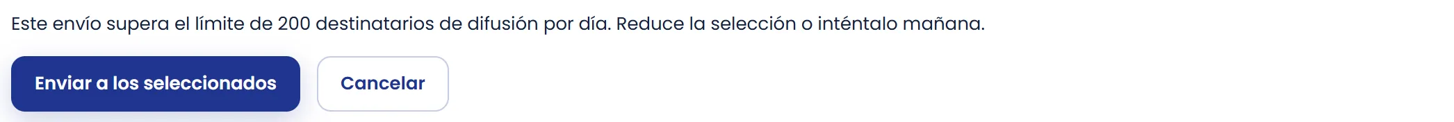 Si se supera el límite diario