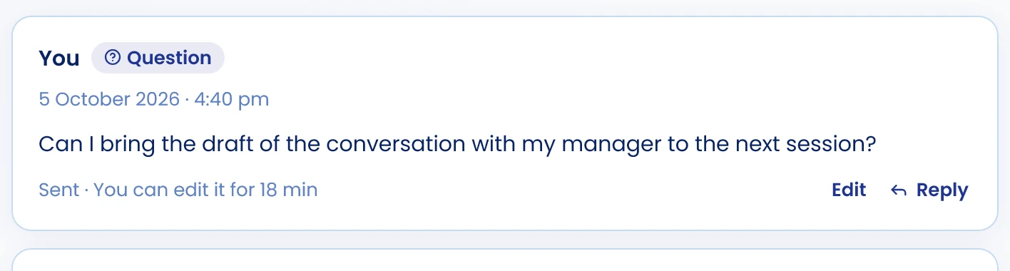 Correct a recent message
