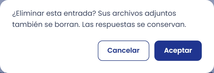 Elimina una entrada tuya